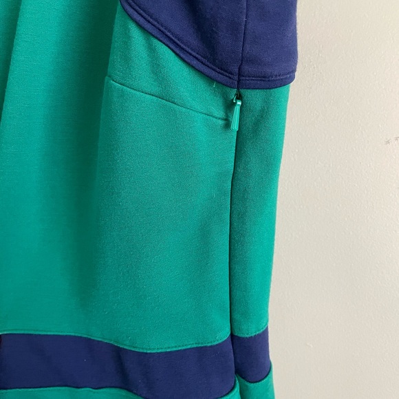 Lands End Sleeveless Blue & Green Dress - Picture 2 of 5